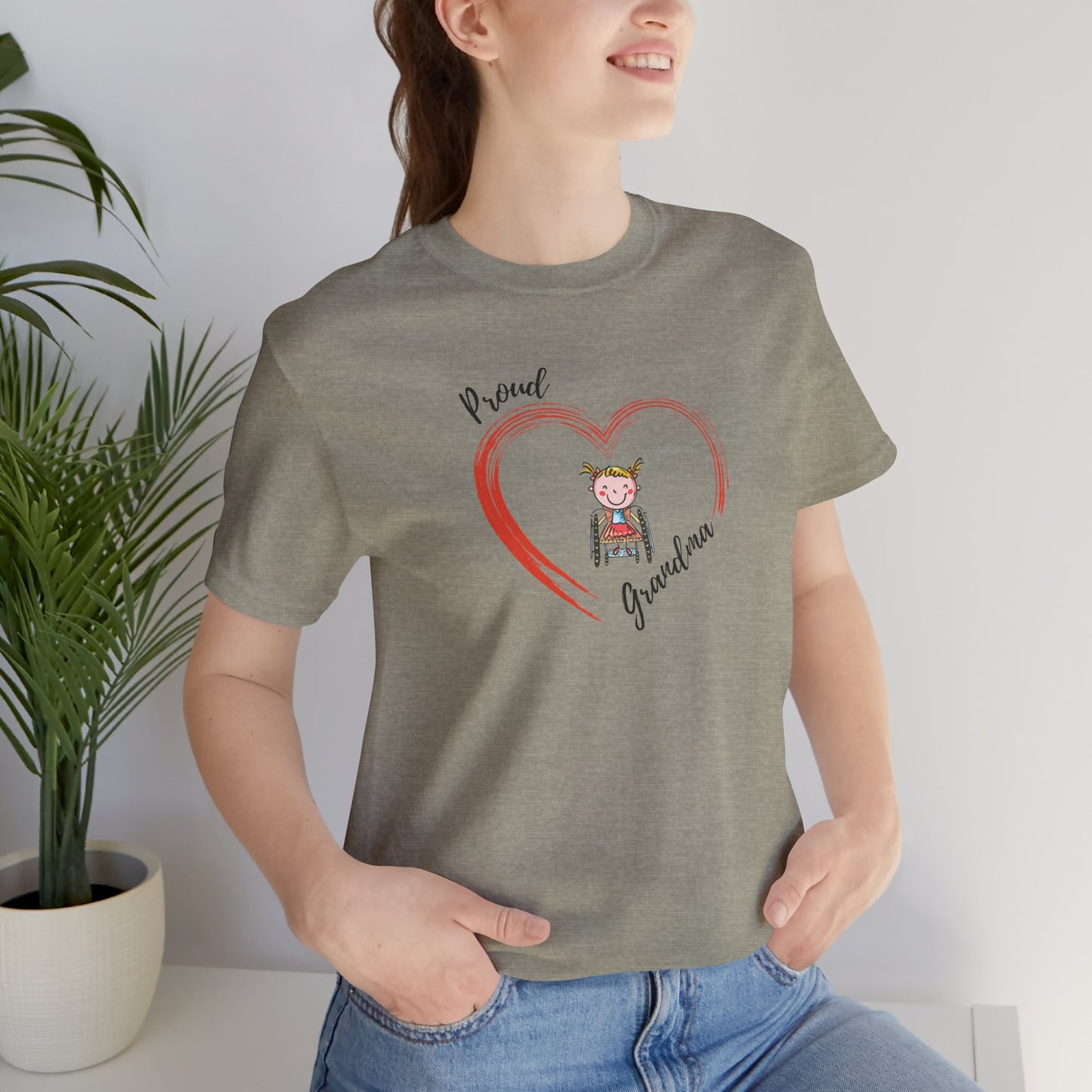 Proud Grandma - GIRL - Unisex Jersey Short Sleeve T-Shirt for Awareness and Celebration