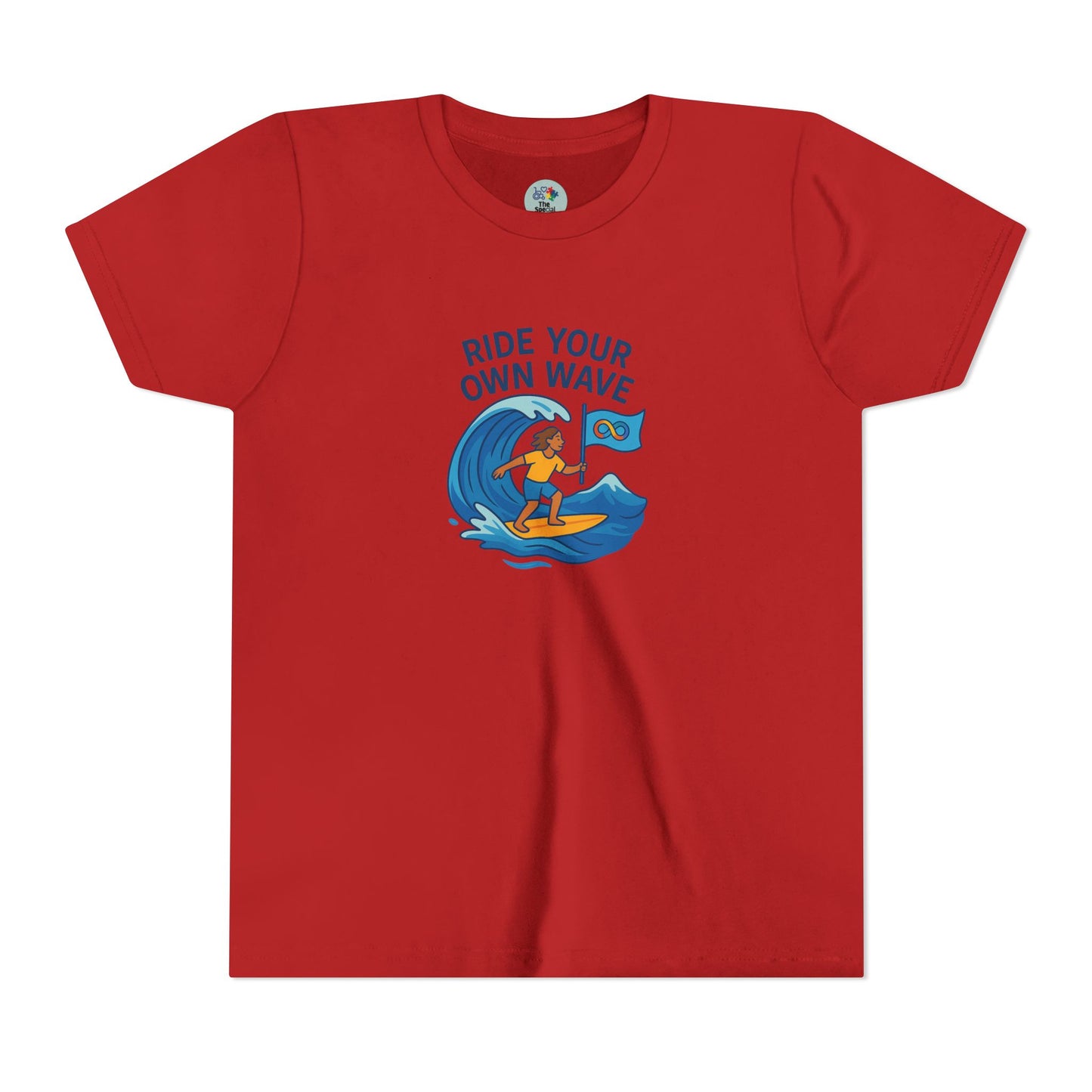 Ride your own Wave Neurodiversity - Different minds same dreams - Kids Tee - 5 colors