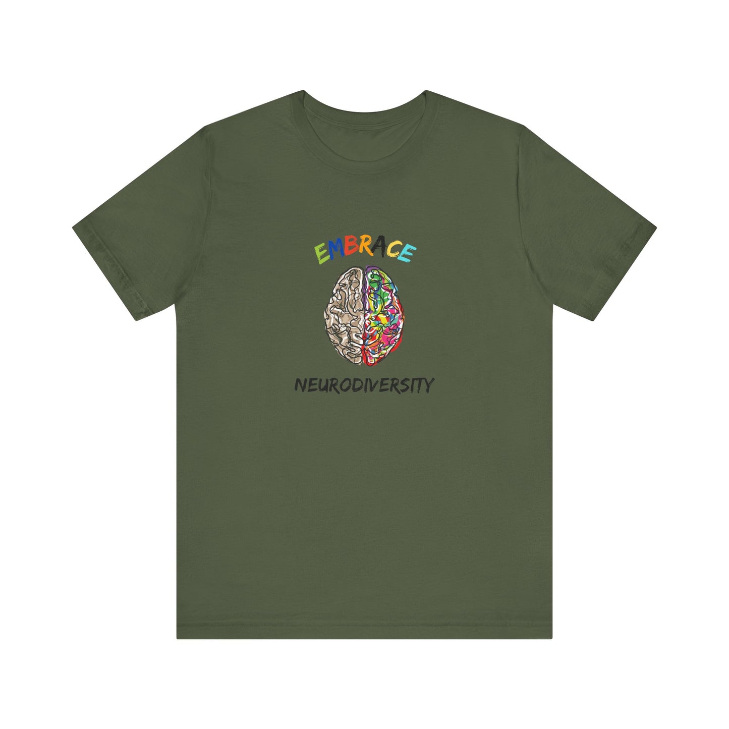 Neurodiversity Embrace Tee - Unisex Jersey Short Sleeve T-Shirt for Awareness and Celebration