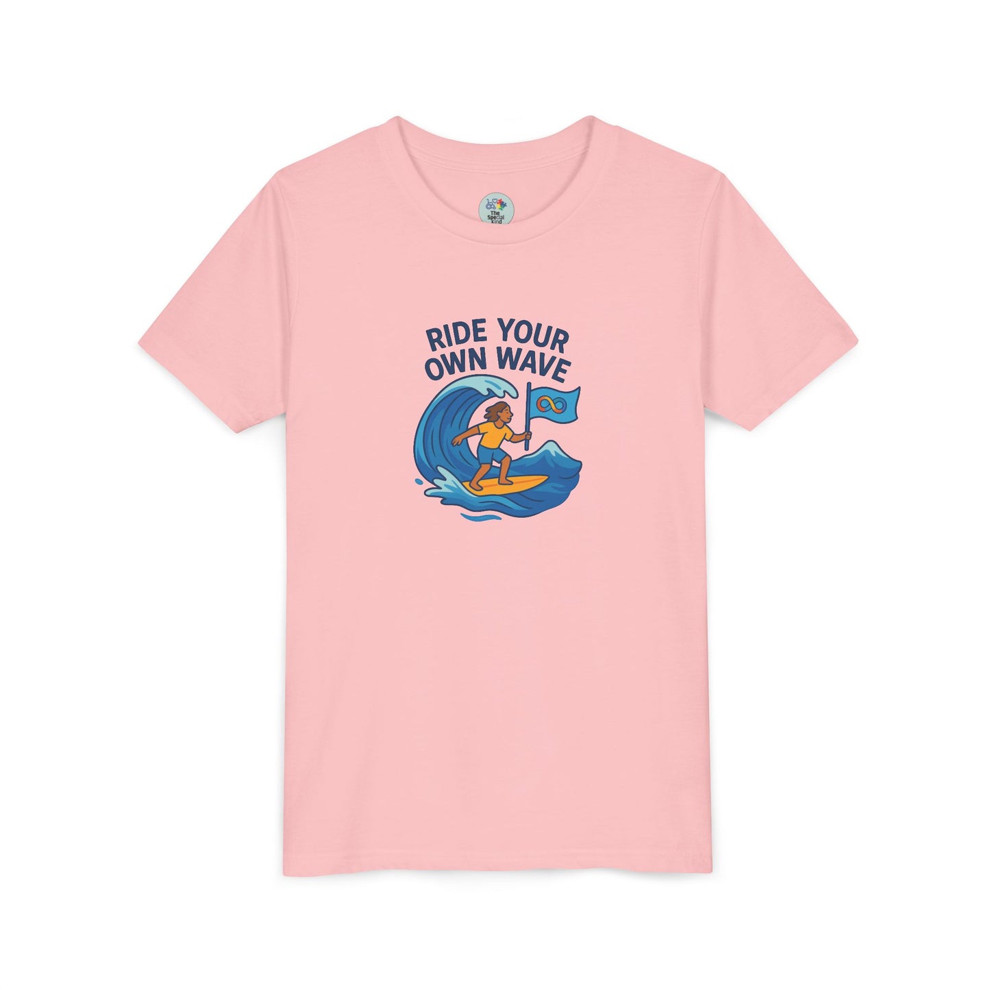 Ride your own Wave Neurodiversity - Different minds same dreams - Kids Tee - 5 colors