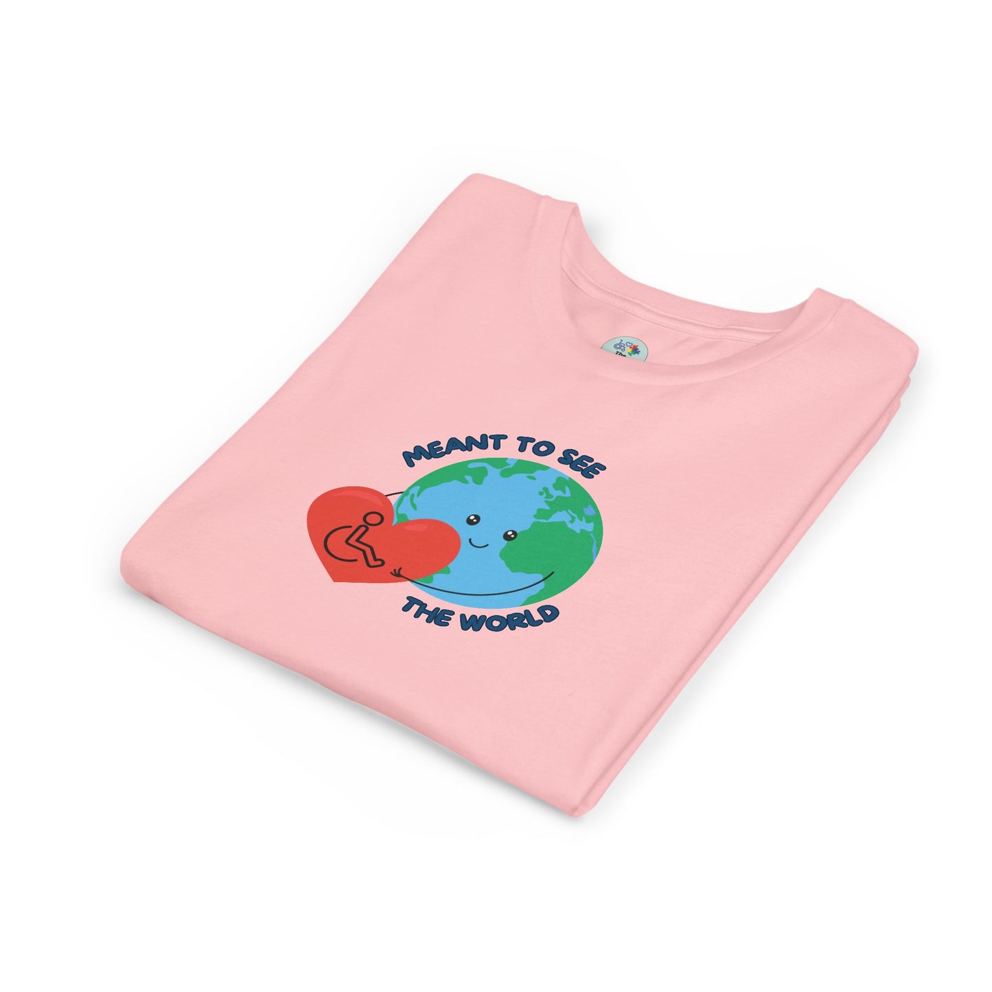 Meant to see the world wheelchair Kids Tee - 6 colors
