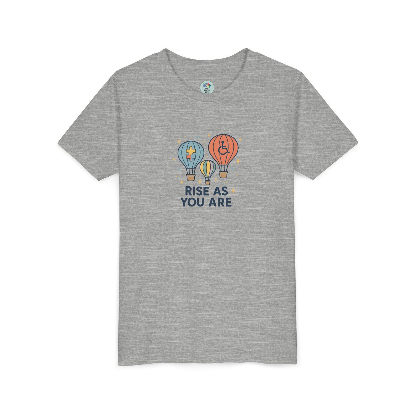 Rise as you are - Autism Wheelchair Disabilities Kids Tee - 6 colors