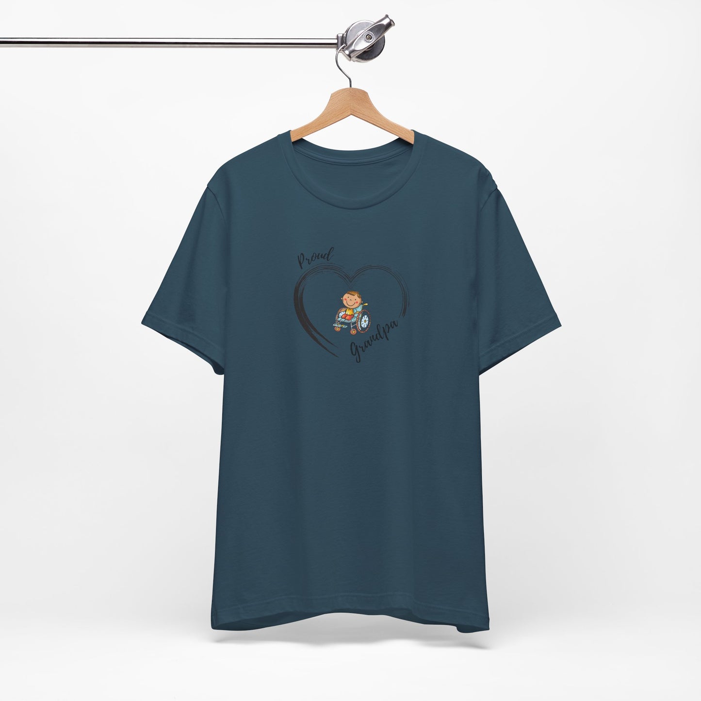 Proud Grandpa -BOY - Unisex Jersey Short Sleeve T-Shirt for Awareness and Celebration