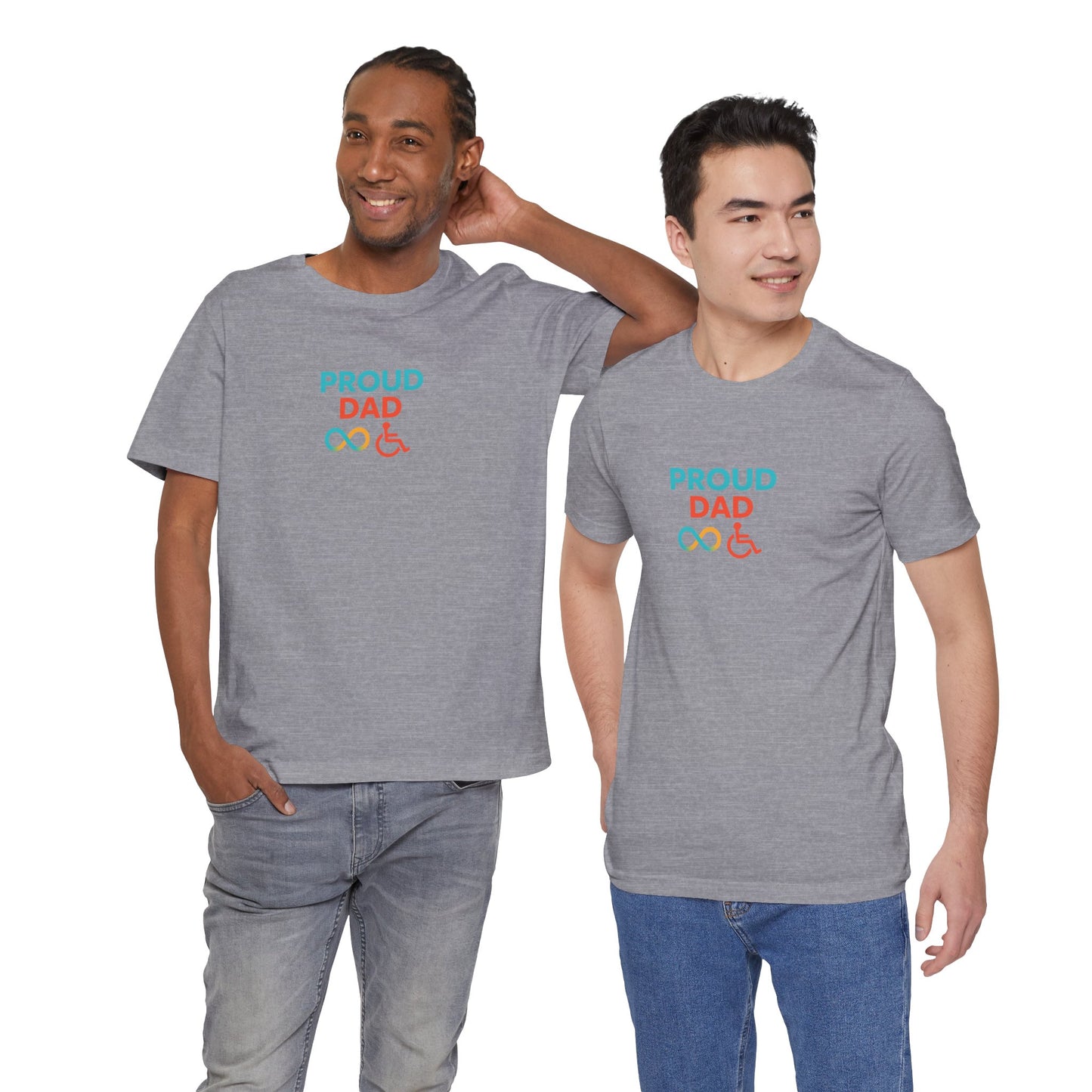 Proud dad T-shirt - Short Sleeve - Awareness and Celebration - 9 colors