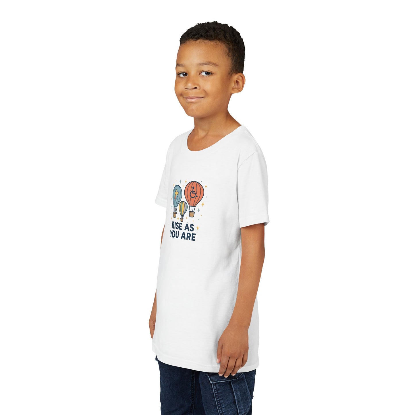 Rise as you are - Autism Wheelchair Disabilities Kids Tee - 6 colors