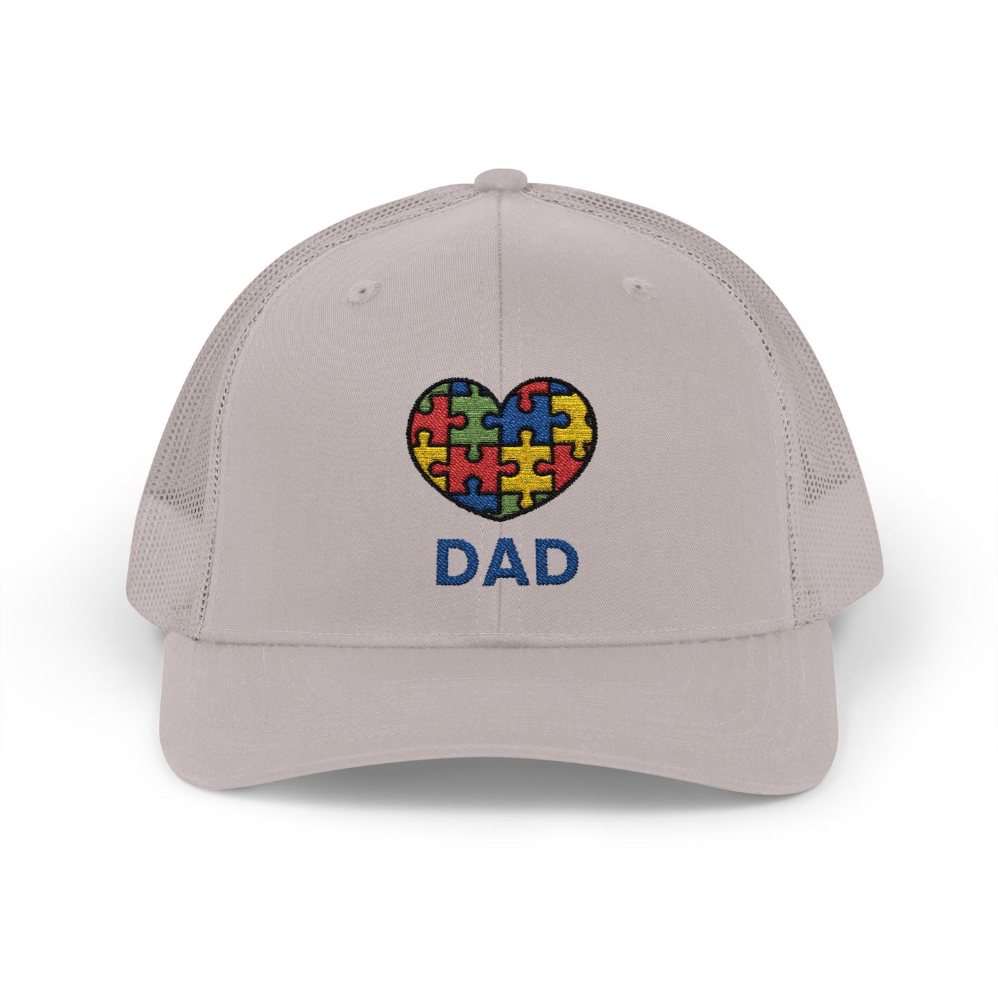Austism DAD Snapback Cap | Gift for Dads, Father's Day Hat, Supportive Headwear, Autism Awareness Cap, Casual Everyday Wear - 7 colors