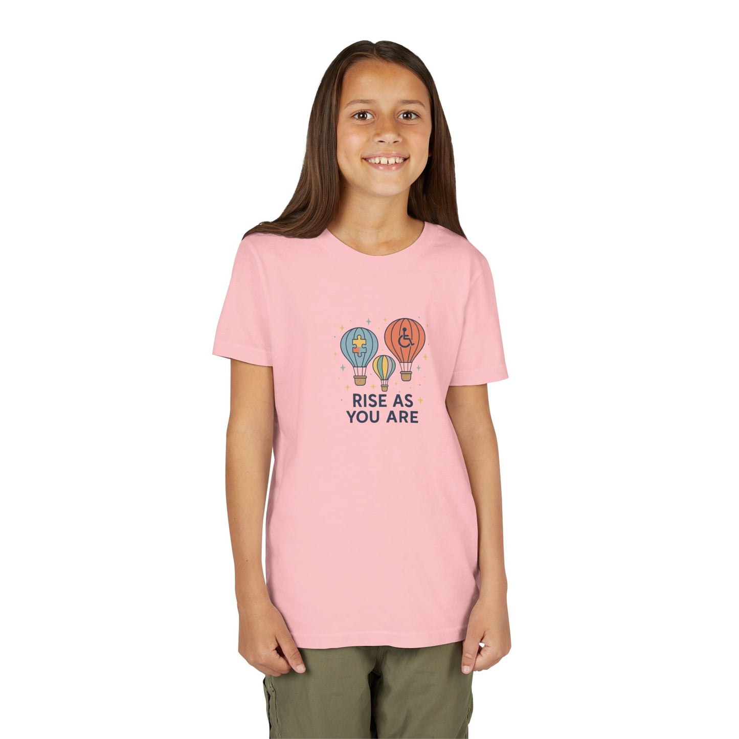 Rise as you are - Autism Wheelchair Disabilities Kids Tee - 6 colors