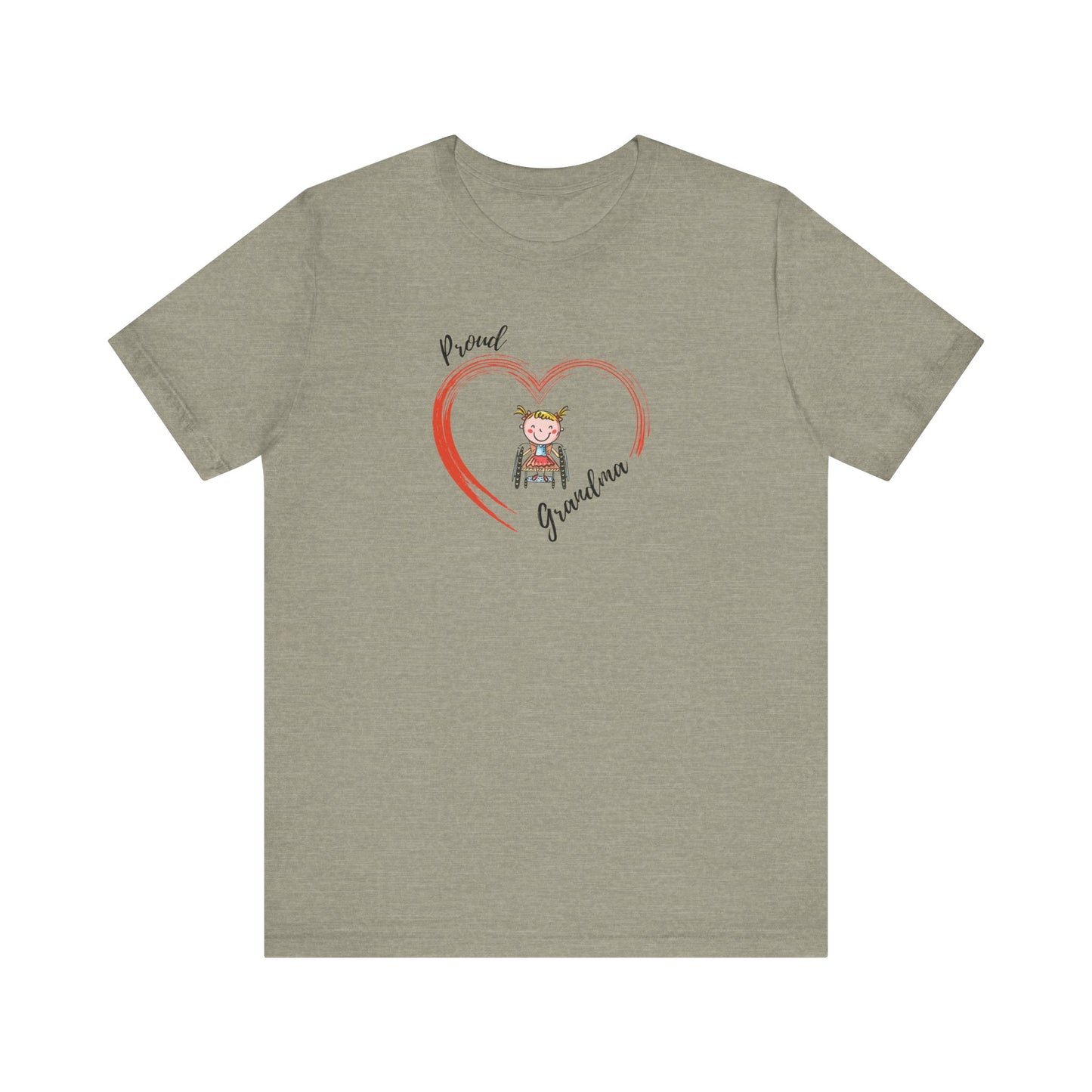 Proud Grandma - GIRL - Unisex Jersey Short Sleeve T-Shirt for Awareness and Celebration
