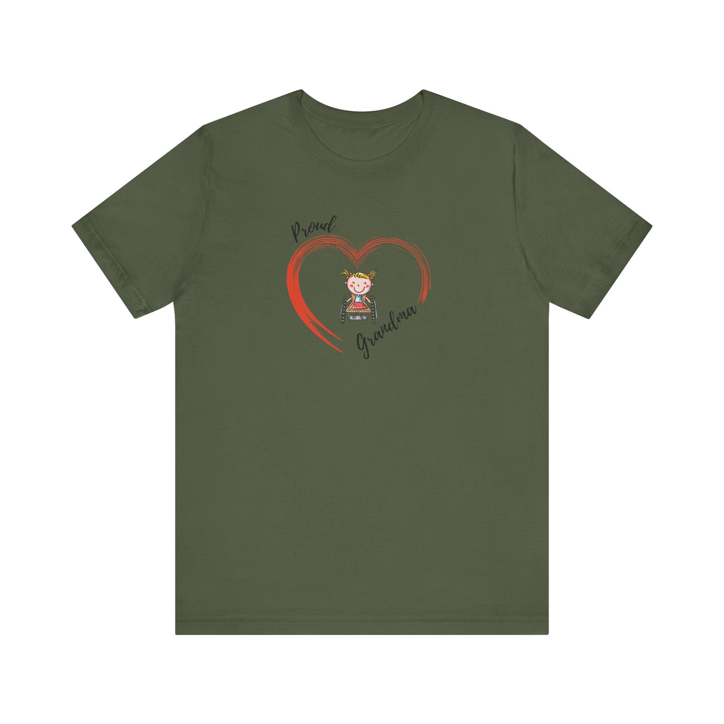 Proud Grandma - GIRL - Unisex Jersey Short Sleeve T-Shirt for Awareness and Celebration