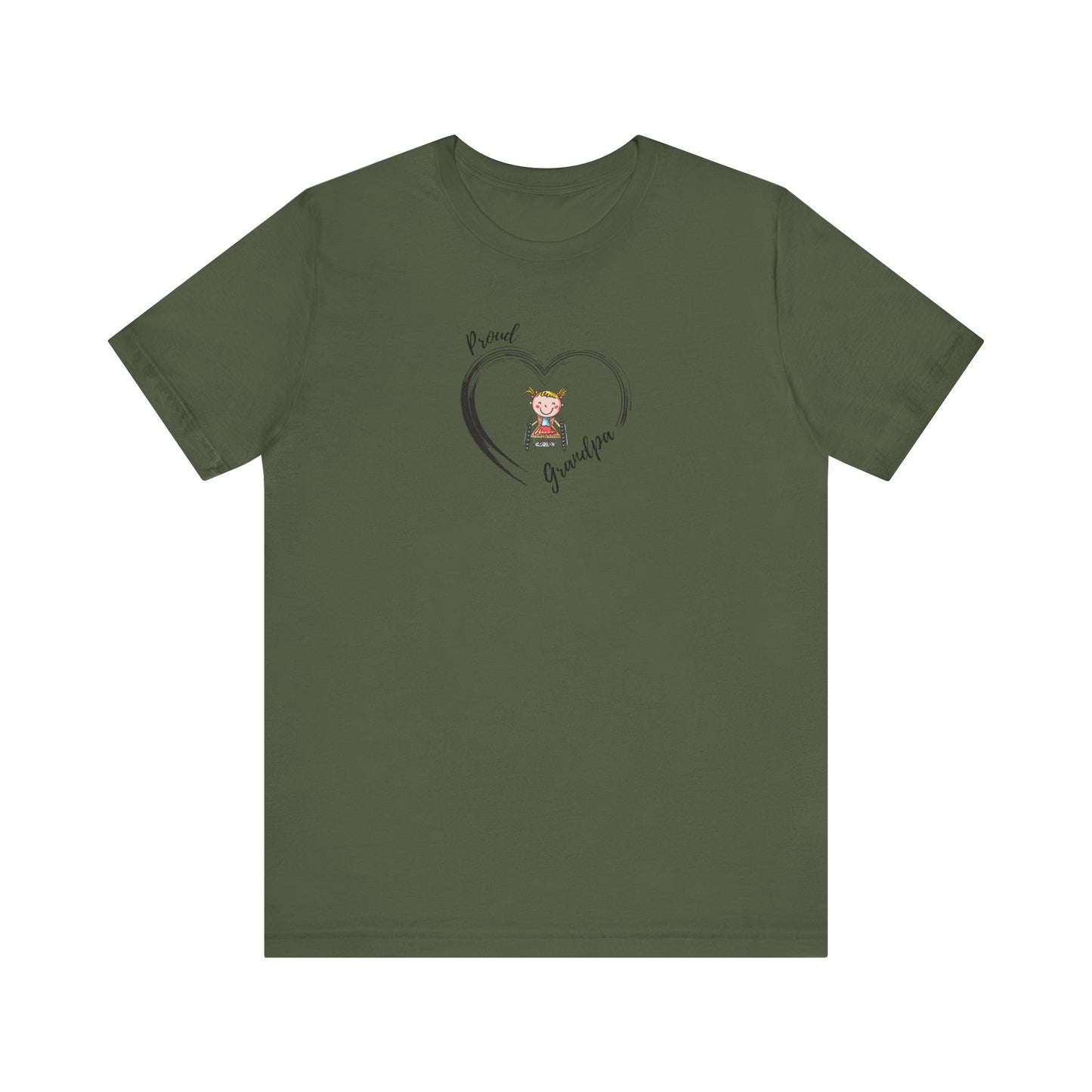 Proud Grandpa - GIRL - Unisex Jersey Short Sleeve T-Shirt for Awareness and Celebration