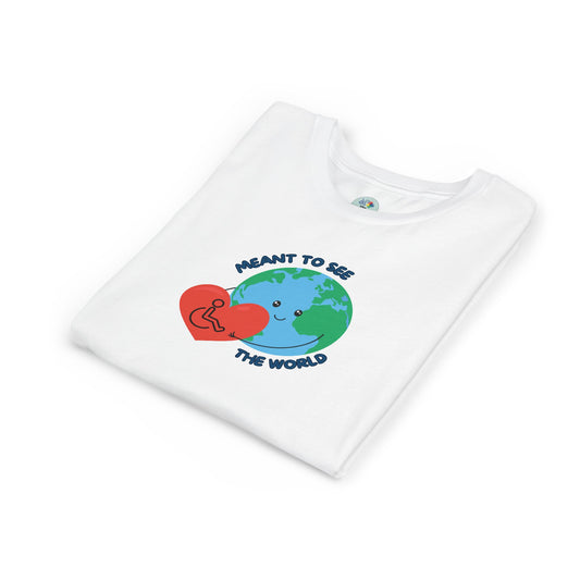 Meant to see the world wheelchair Kids Tee - 6 colors