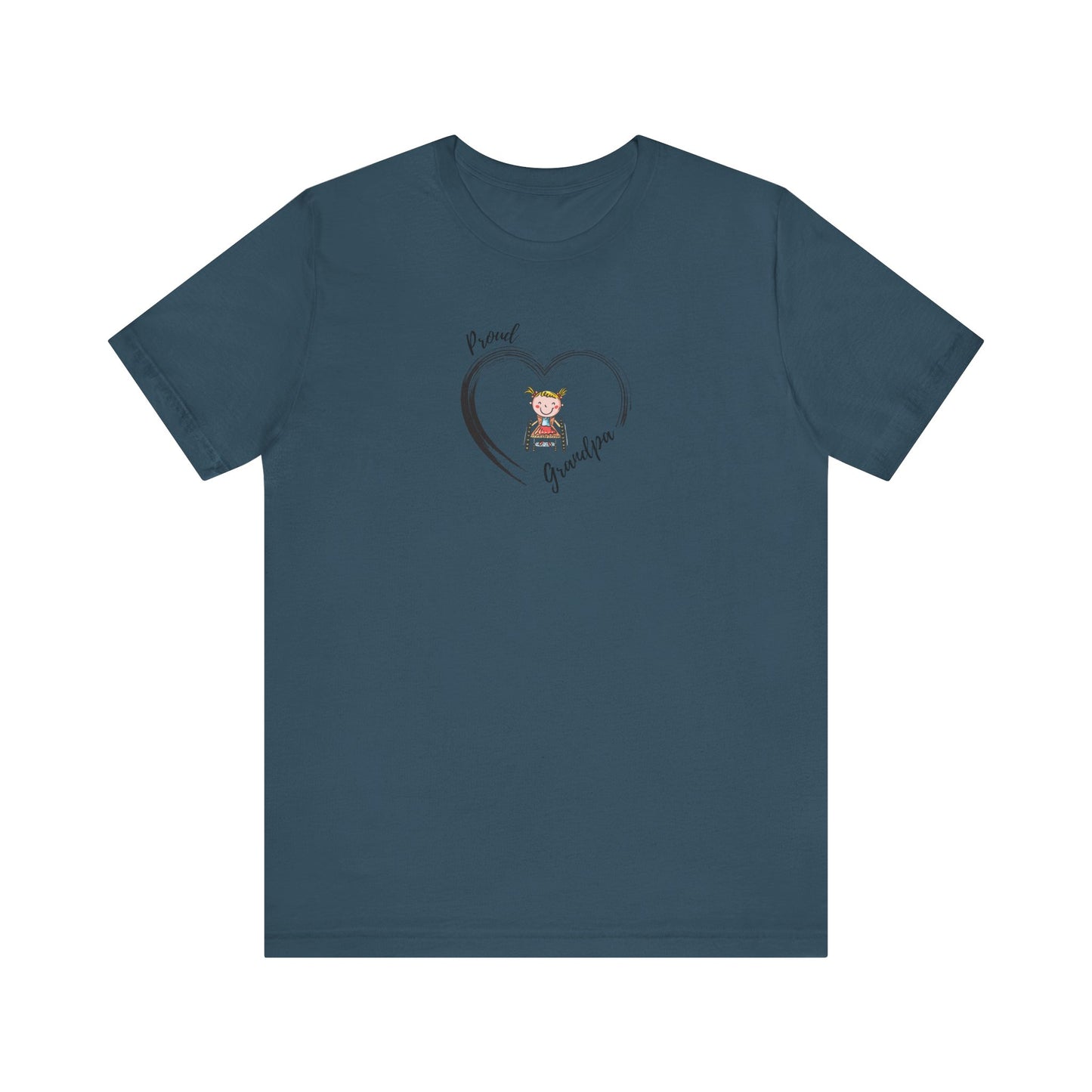 Proud Grandpa - GIRL - Unisex Jersey Short Sleeve T-Shirt for Awareness and Celebration