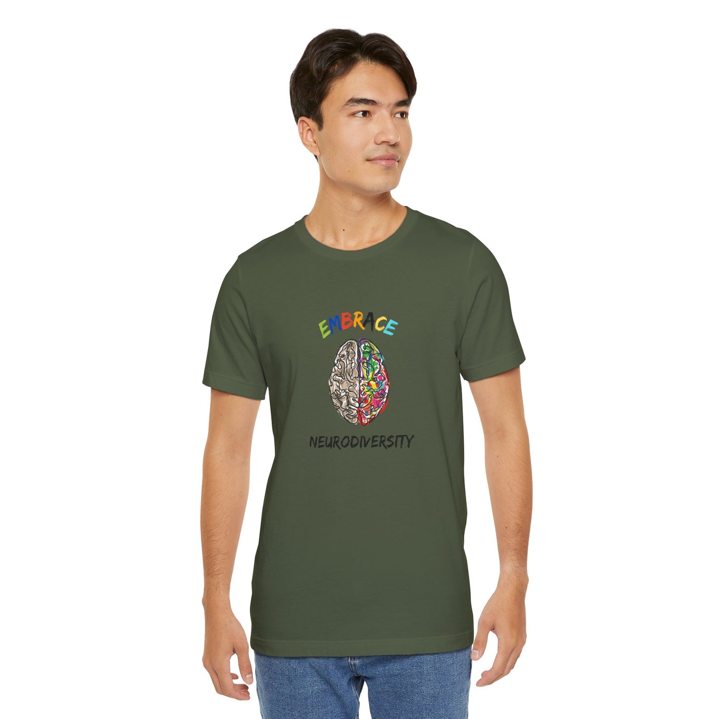Neurodiversity Embrace Tee - Unisex Jersey Short Sleeve T-Shirt for Awareness and Celebration