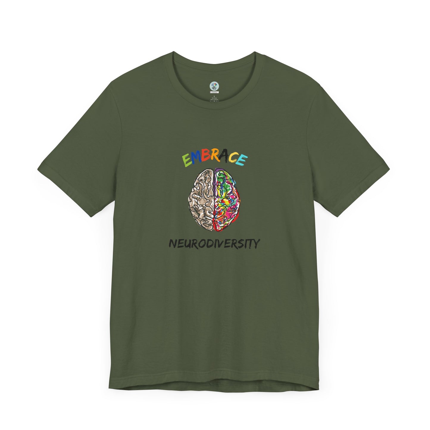 Embrace Neurodiversity - Short Sleeve T-Shirt for Awareness and Celebration - 7 colors