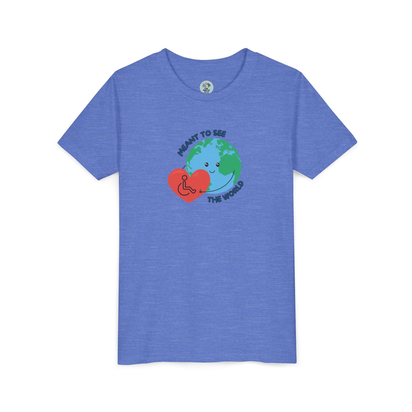 Meant to see the world wheelchair Kids Tee - 6 colors