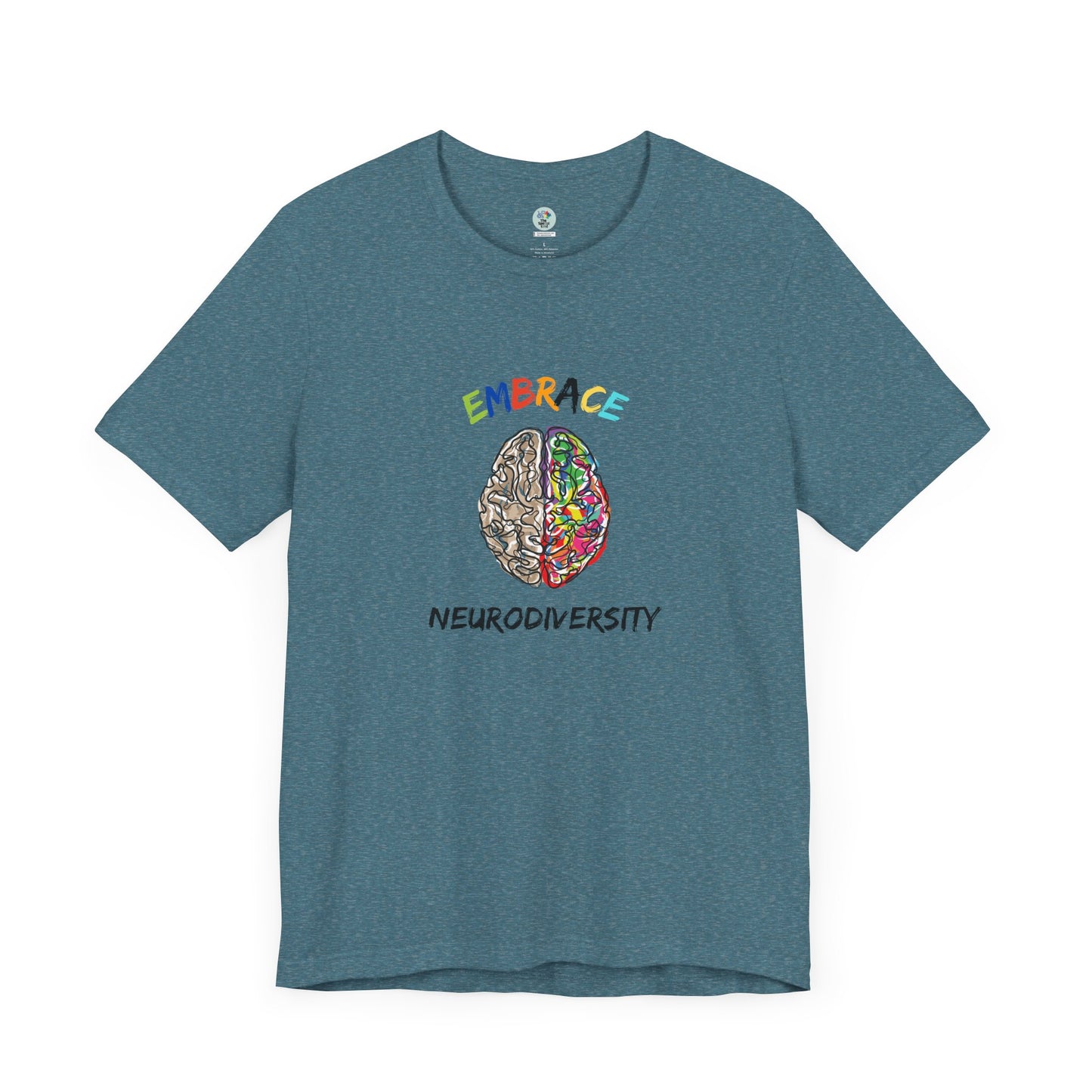 Embrace Neurodiversity - Short Sleeve T-Shirt for Awareness and Celebration - 7 colors