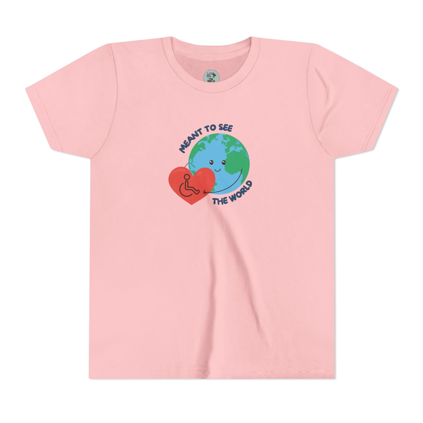 Meant to see the world wheelchair Kids Tee - 6 colors