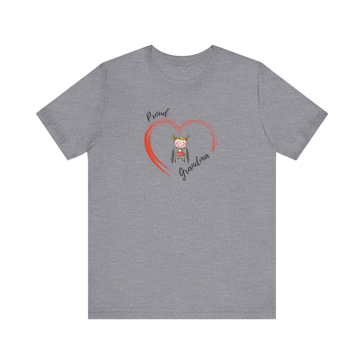 Proud Grandma - GIRL - Unisex Jersey Short Sleeve T-Shirt for Awareness and Celebration