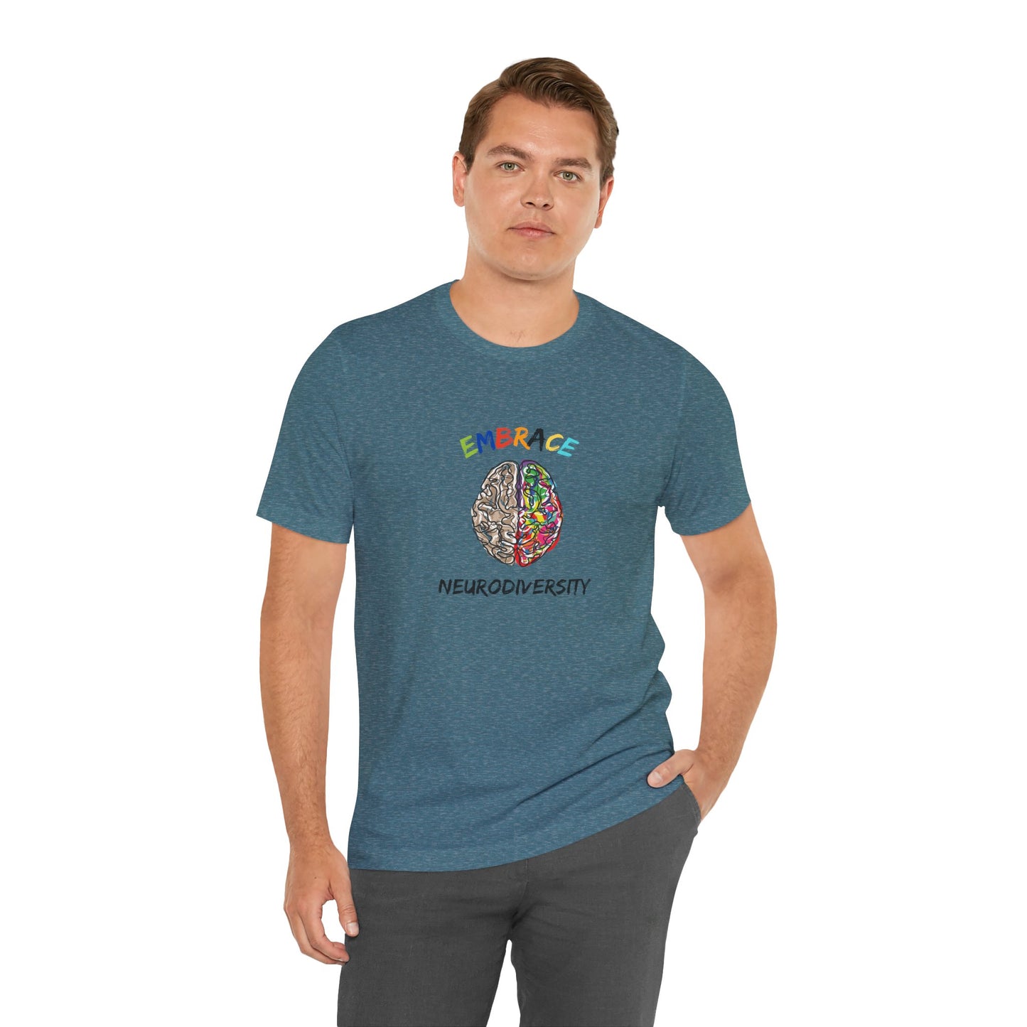 Embrace Neurodiversity - Short Sleeve T-Shirt for Awareness and Celebration - 7 colors