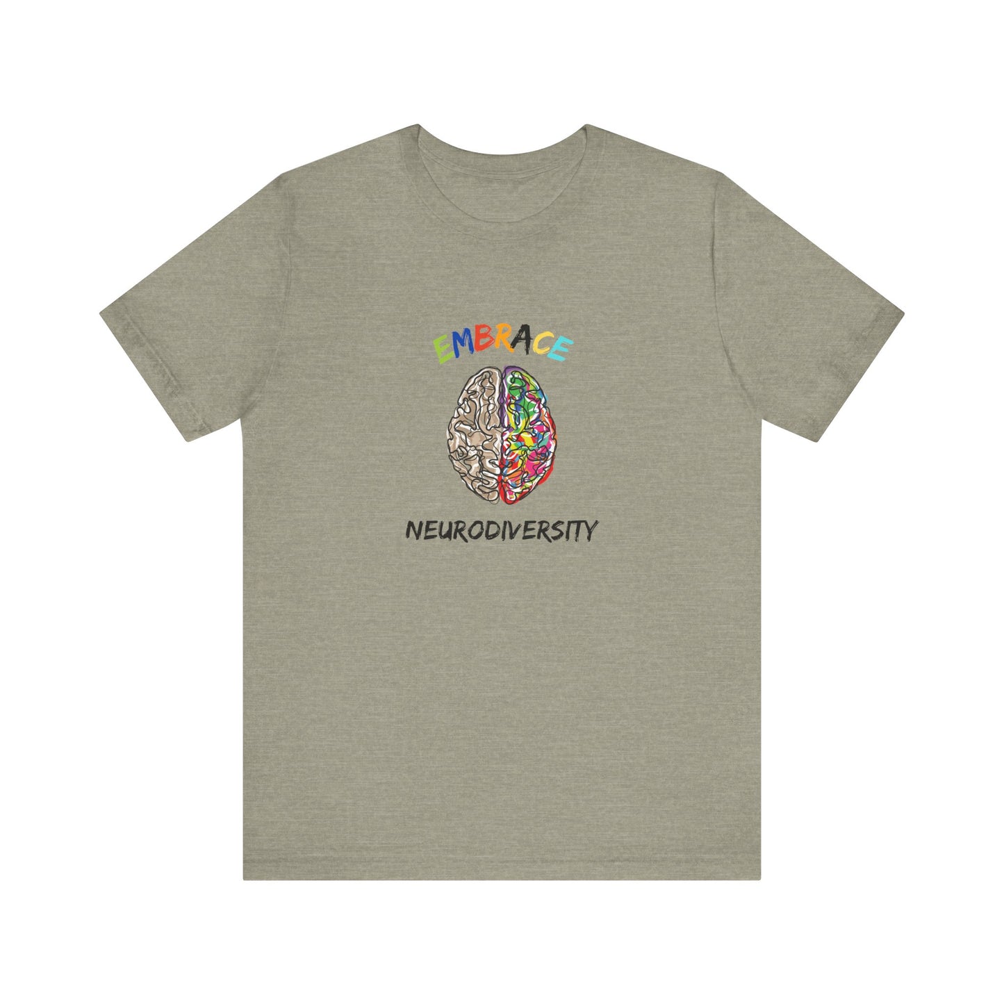Neurodiversity Embrace Tee - Unisex Jersey Short Sleeve T-Shirt for Awareness and Celebration