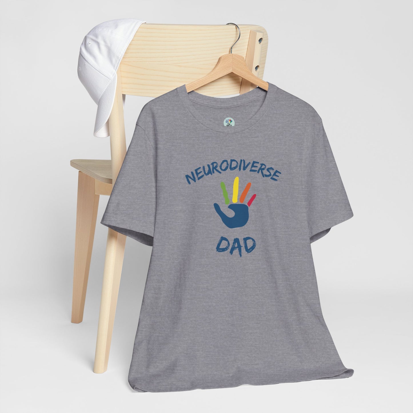Neurodiverse DAD T-shirt - Short Sleeve - Awareness and Celebration - 10 colors