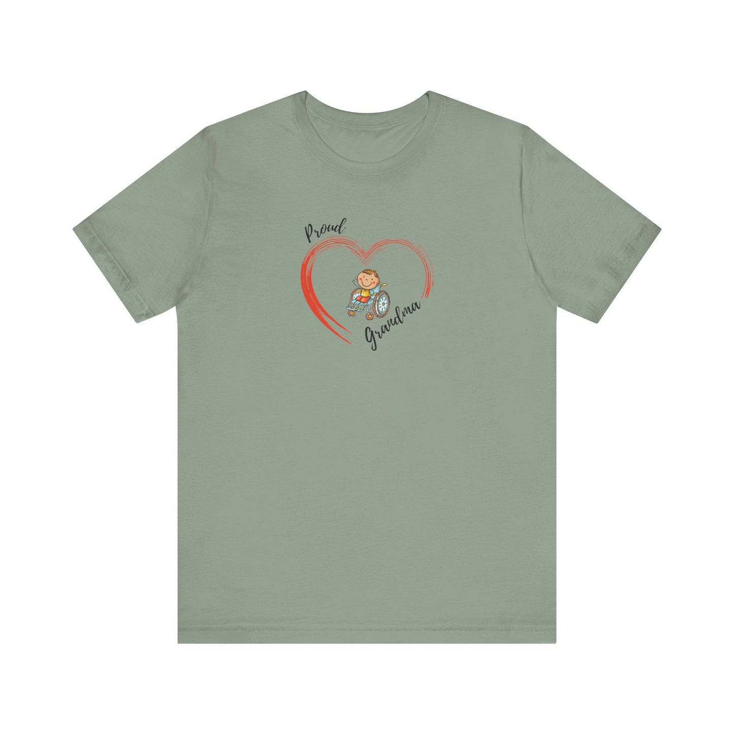 Proud Grandma -BOY - Unisex Jersey Short Sleeve T-Shirt for Awareness and Celebration