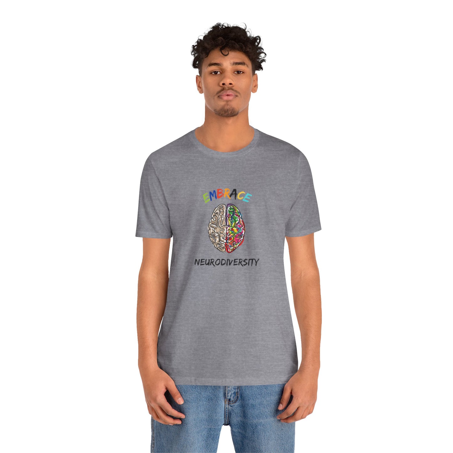 Neurodiversity Embrace Tee - Unisex Jersey Short Sleeve T-Shirt for Awareness and Celebration