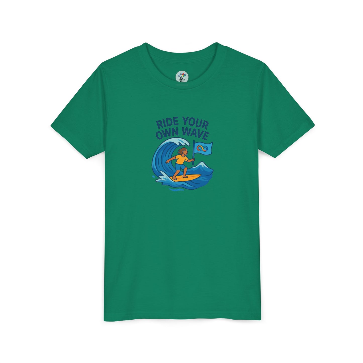 Ride your own Wave Neurodiversity - Different minds same dreams - Kids Tee - 5 colors