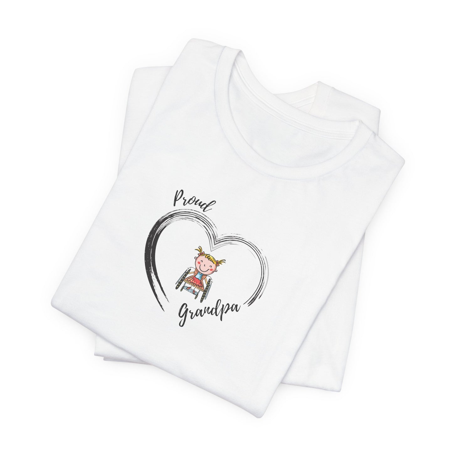 Proud Grandpa - GIRL - Unisex Jersey Short Sleeve T-Shirt for Awareness and Celebration