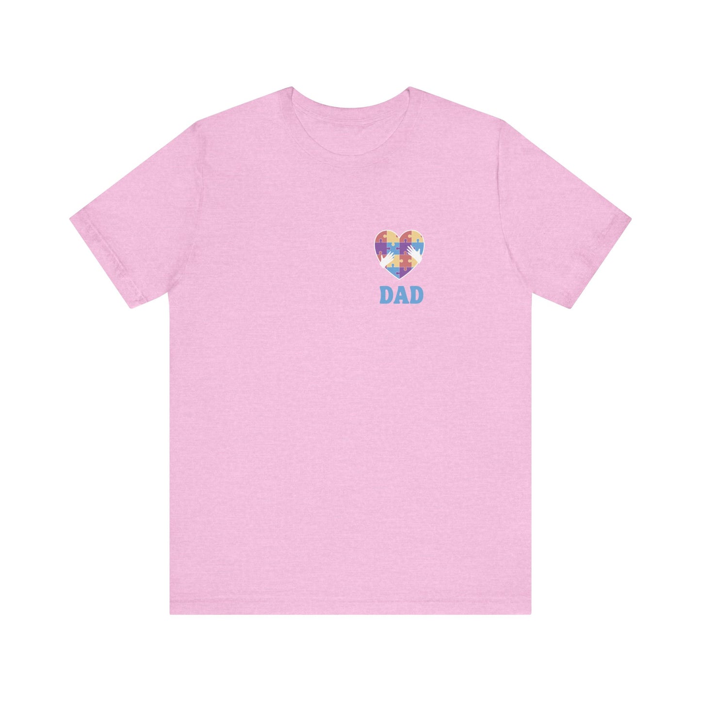 Autism Dad - Unisex Jersey Short Sleeve T-Shirt for Awareness and Celebration