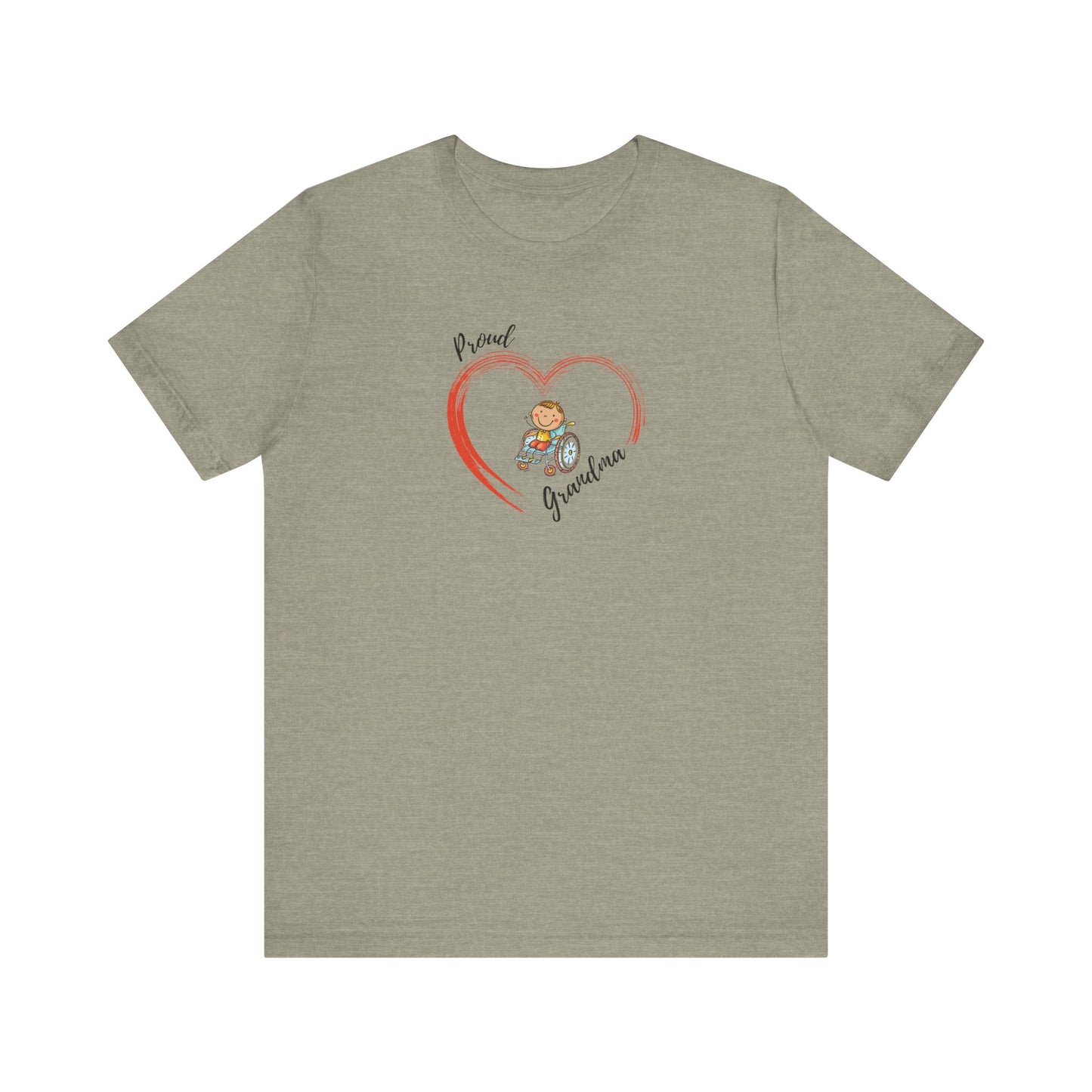 Proud Grandma -BOY - Unisex Jersey Short Sleeve T-Shirt for Awareness and Celebration