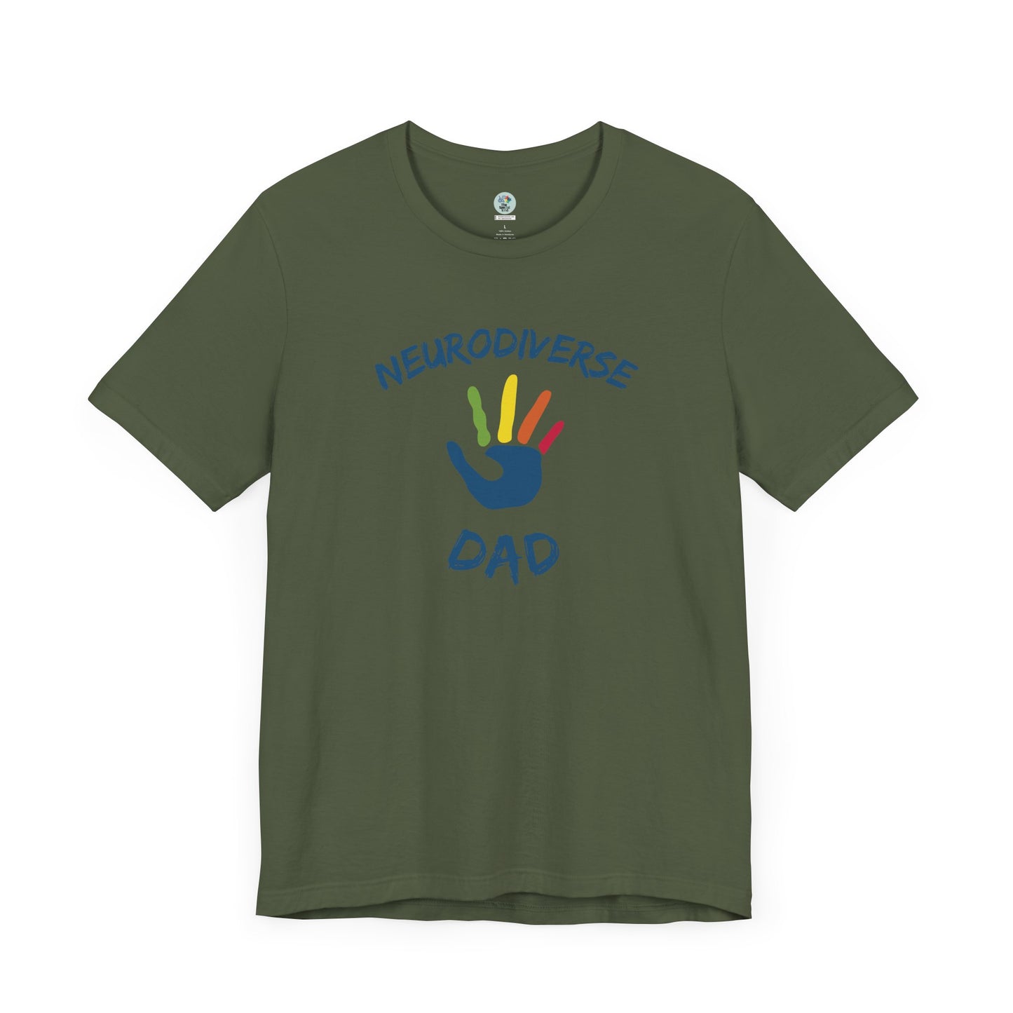 Neurodiverse DAD T-shirt - Short Sleeve - Awareness and Celebration - 10 colors