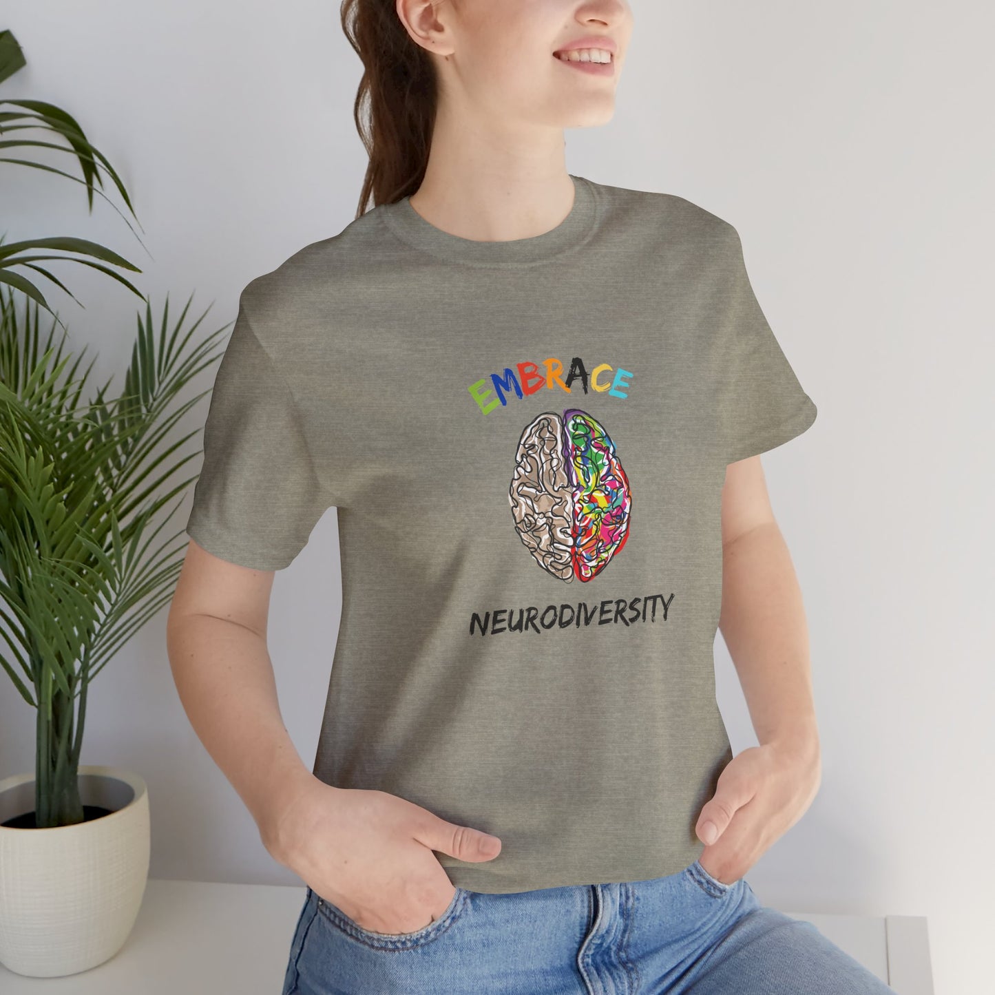 Embrace Neurodiversity - Short Sleeve T-Shirt for Awareness and Celebration - 7 colors