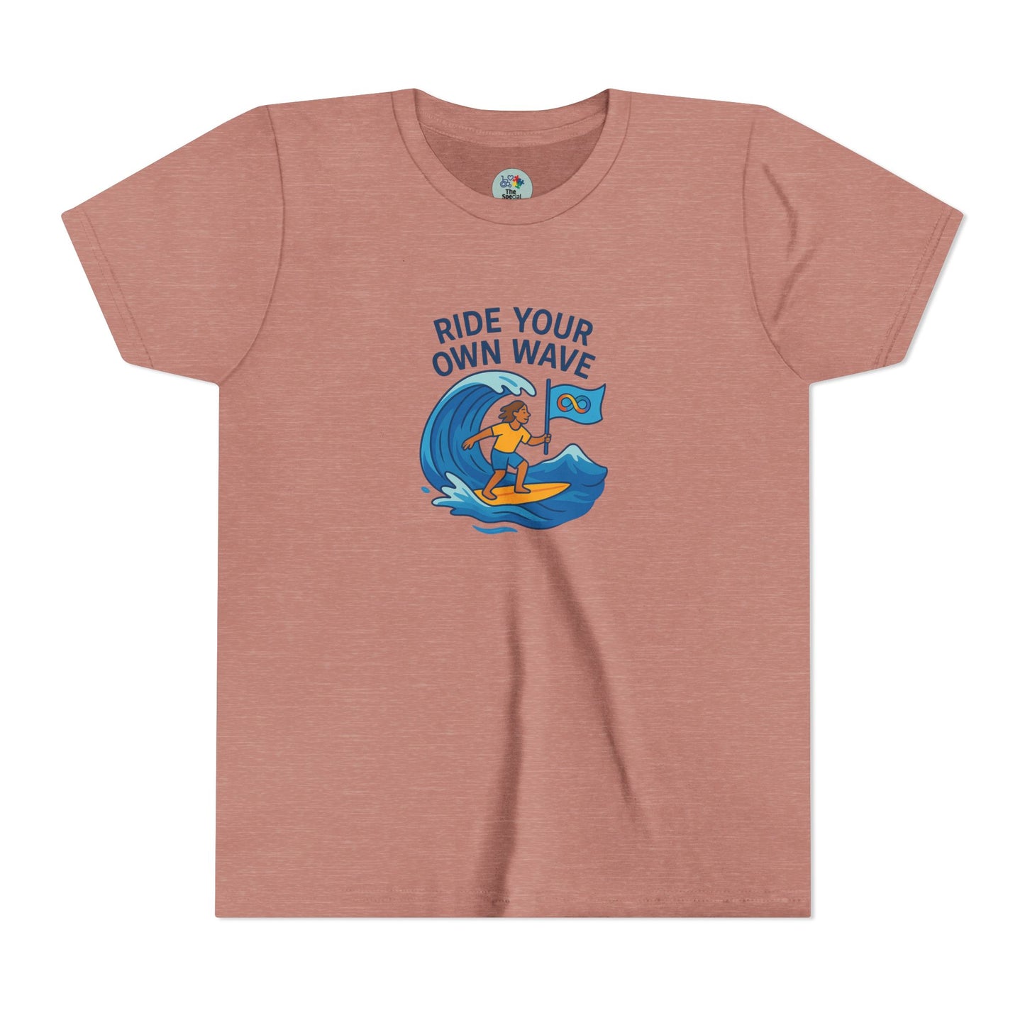 Ride your own Wave Neurodiversity - Different minds same dreams - Kids Tee - 5 colors