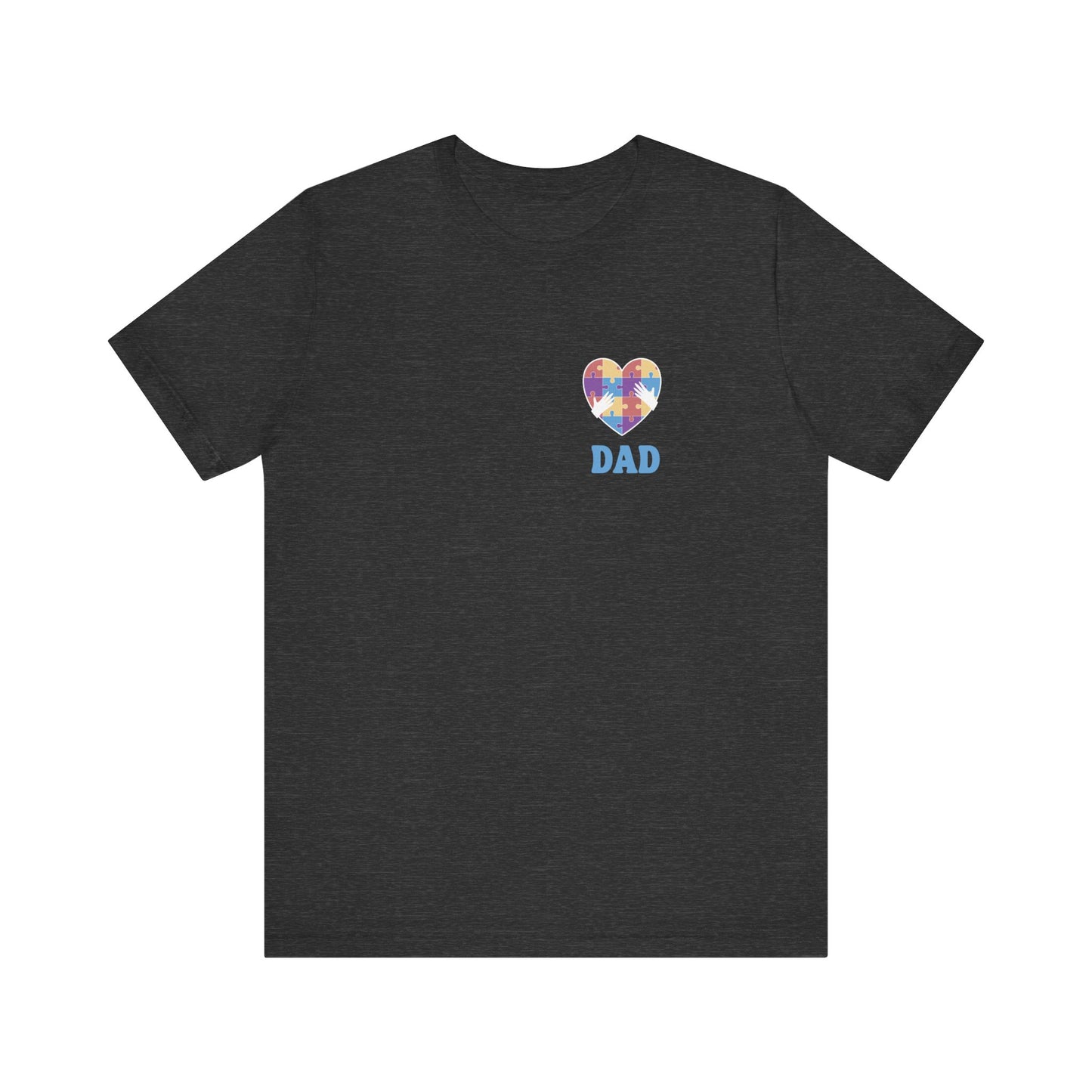 Autism Dad - Unisex Jersey Short Sleeve T-Shirt for Awareness and Celebration