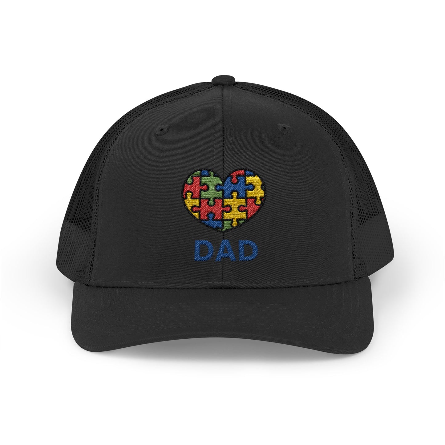 Austism DAD Snapback Cap | Gift for Dads, Father's Day Hat, Supportive Headwear, Autism Awareness Cap, Casual Everyday Wear - 7 colors