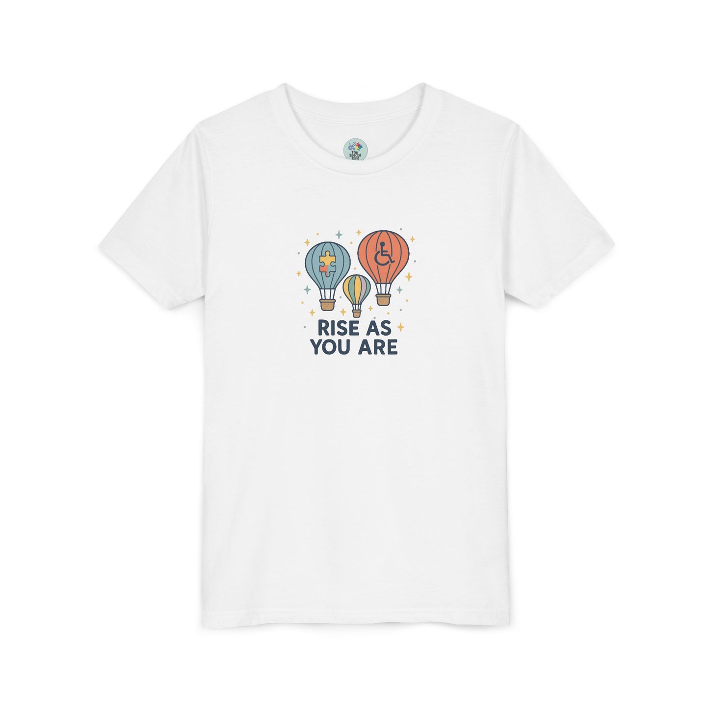 Rise as you are - Autism Wheelchair Disabilities Kids Tee - 6 colors
