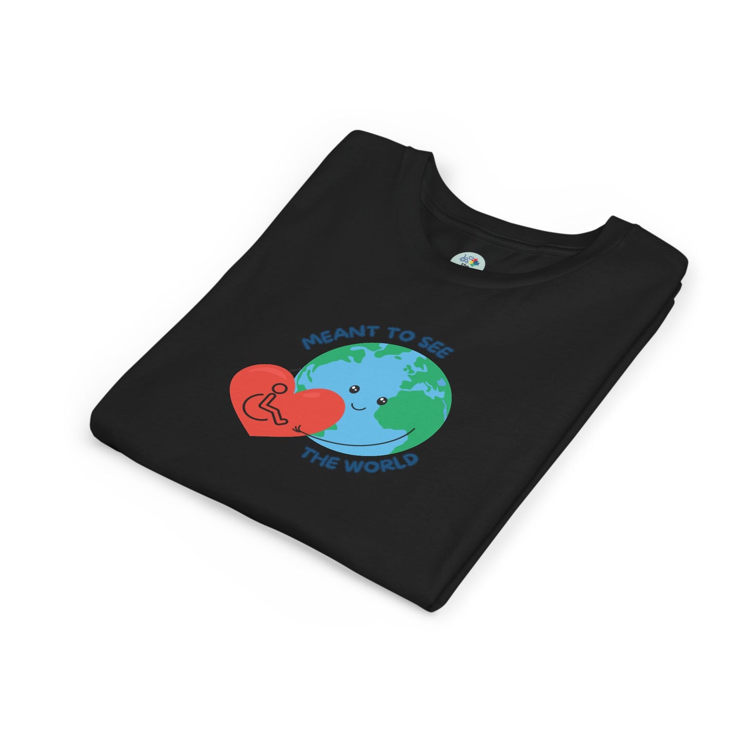 Meant to see the world wheelchair Kids Tee - 6 colors