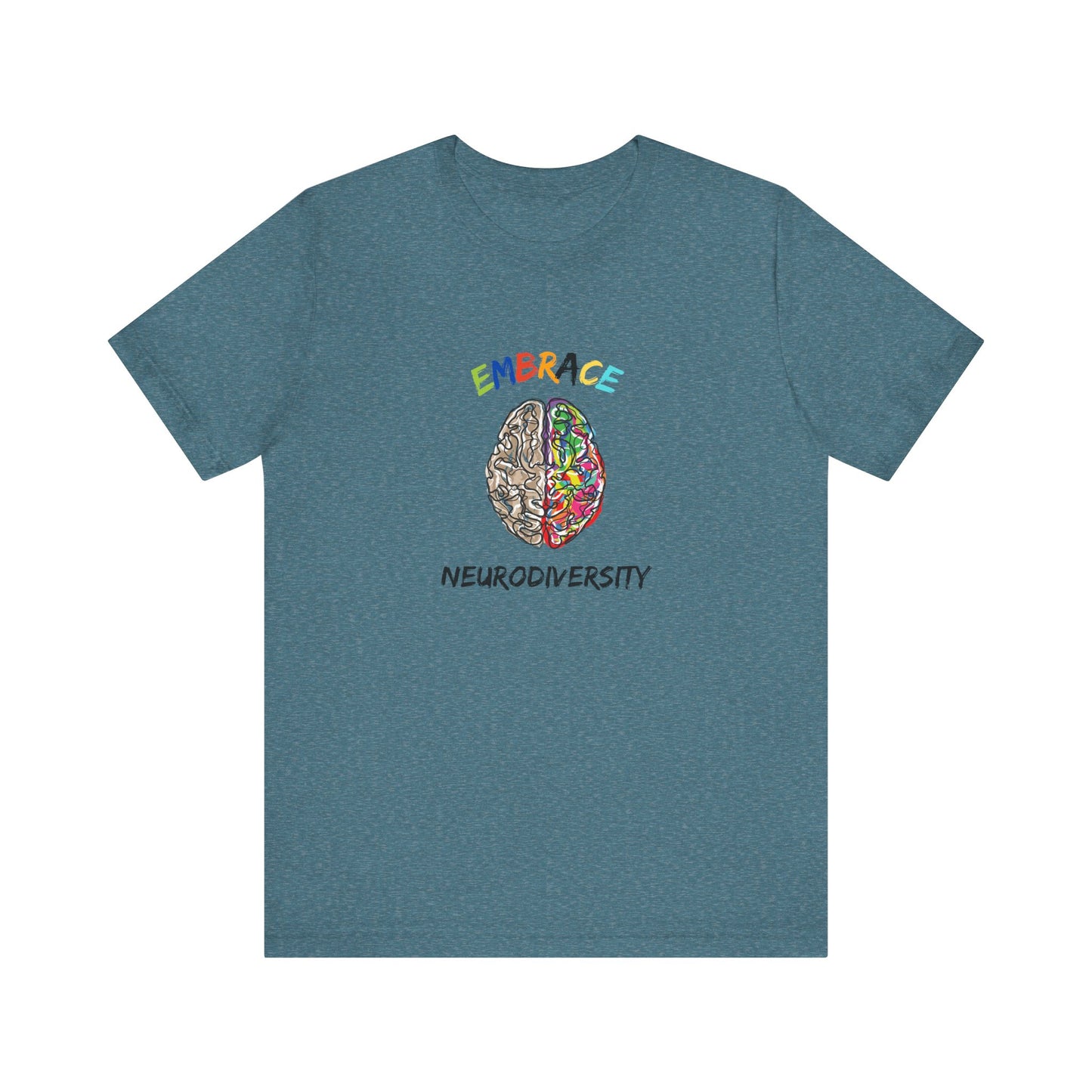 Neurodiversity Embrace Tee - Unisex Jersey Short Sleeve T-Shirt for Awareness and Celebration