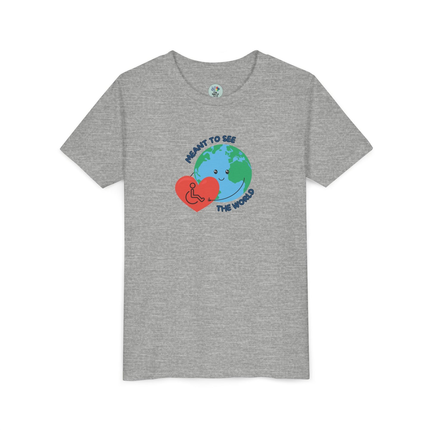 Meant to see the world wheelchair Kids Tee - 6 colors