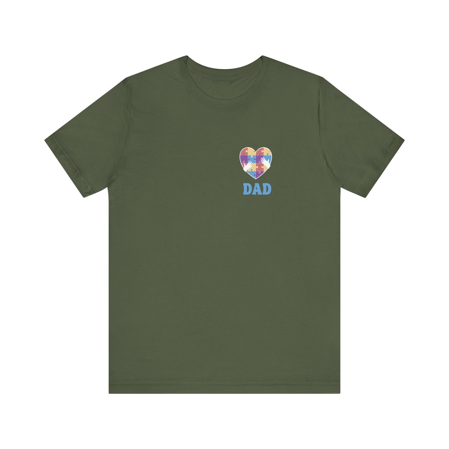 Autism Dad - Unisex Jersey Short Sleeve T-Shirt for Awareness and Celebration