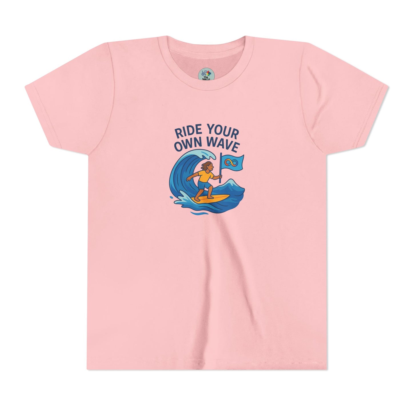 Ride your own Wave Neurodiversity - Different minds same dreams - Kids Tee - 5 colors