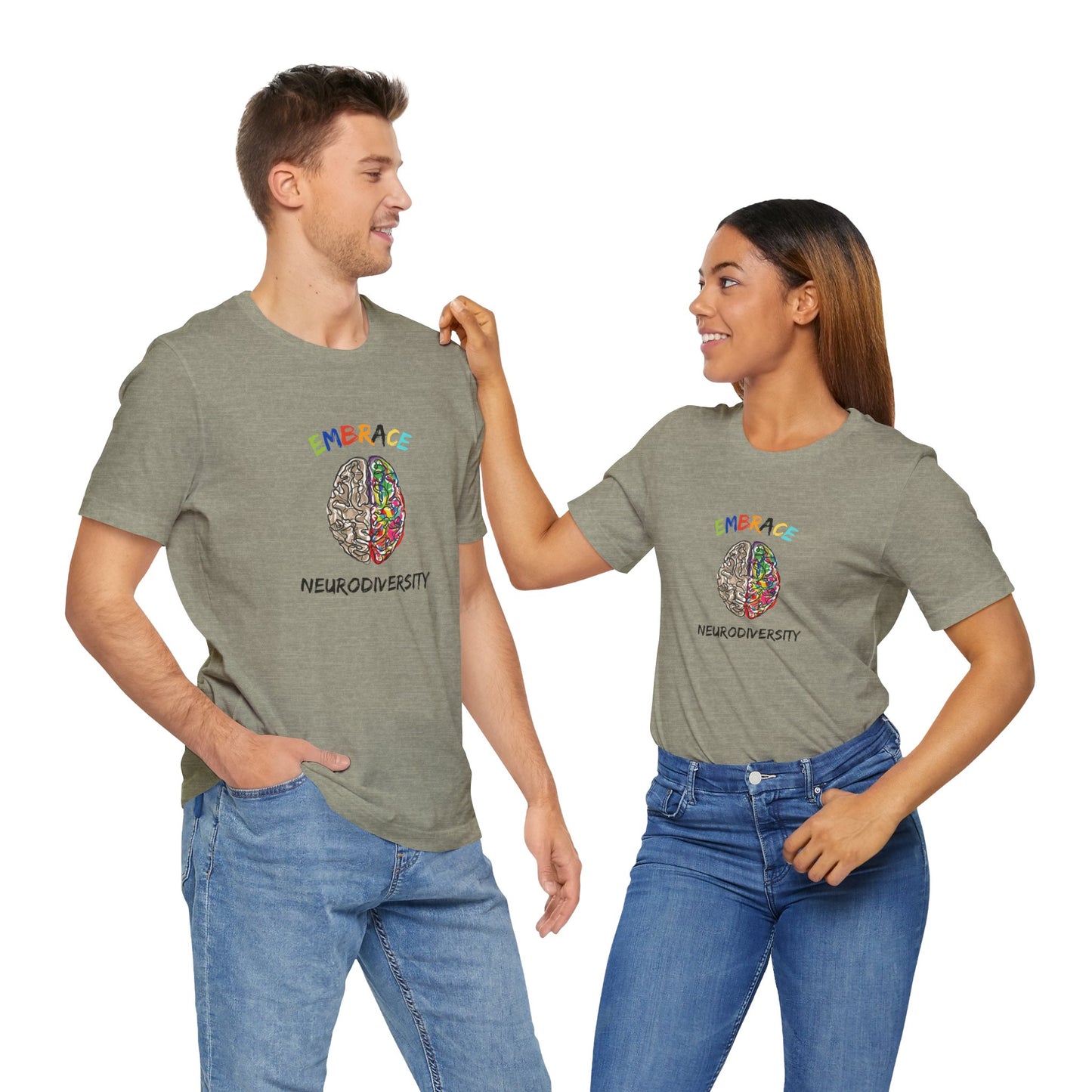 Embrace Neurodiversity - Short Sleeve T-Shirt for Awareness and Celebration - 7 colors