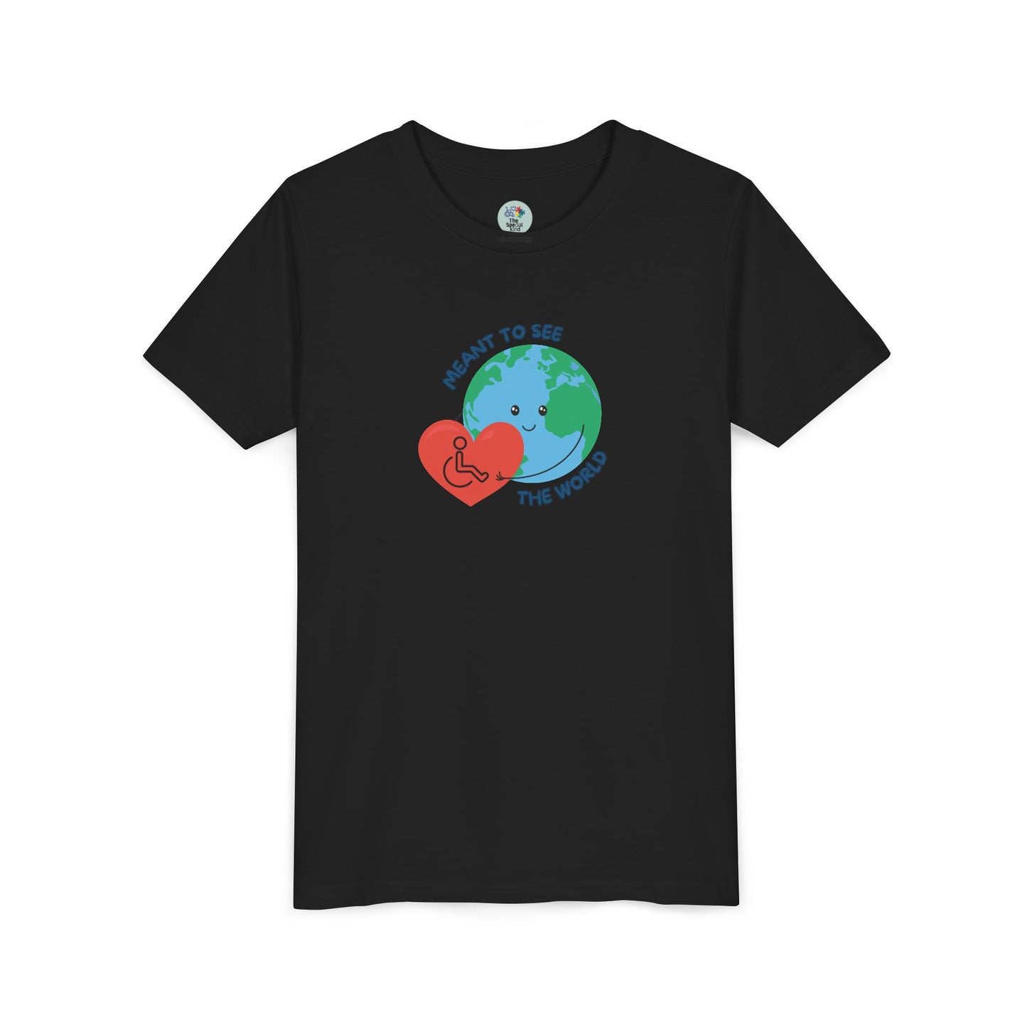Meant to see the world wheelchair Kids Tee - 6 colors