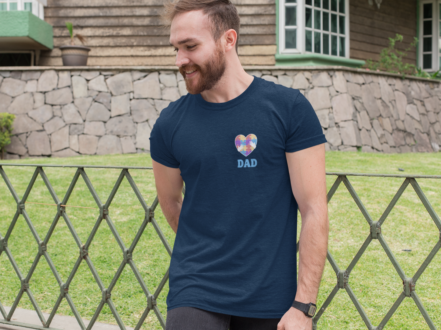 Autism Dad - Short Sleeve T-Shirt for Awareness and Celebration - 10 colors