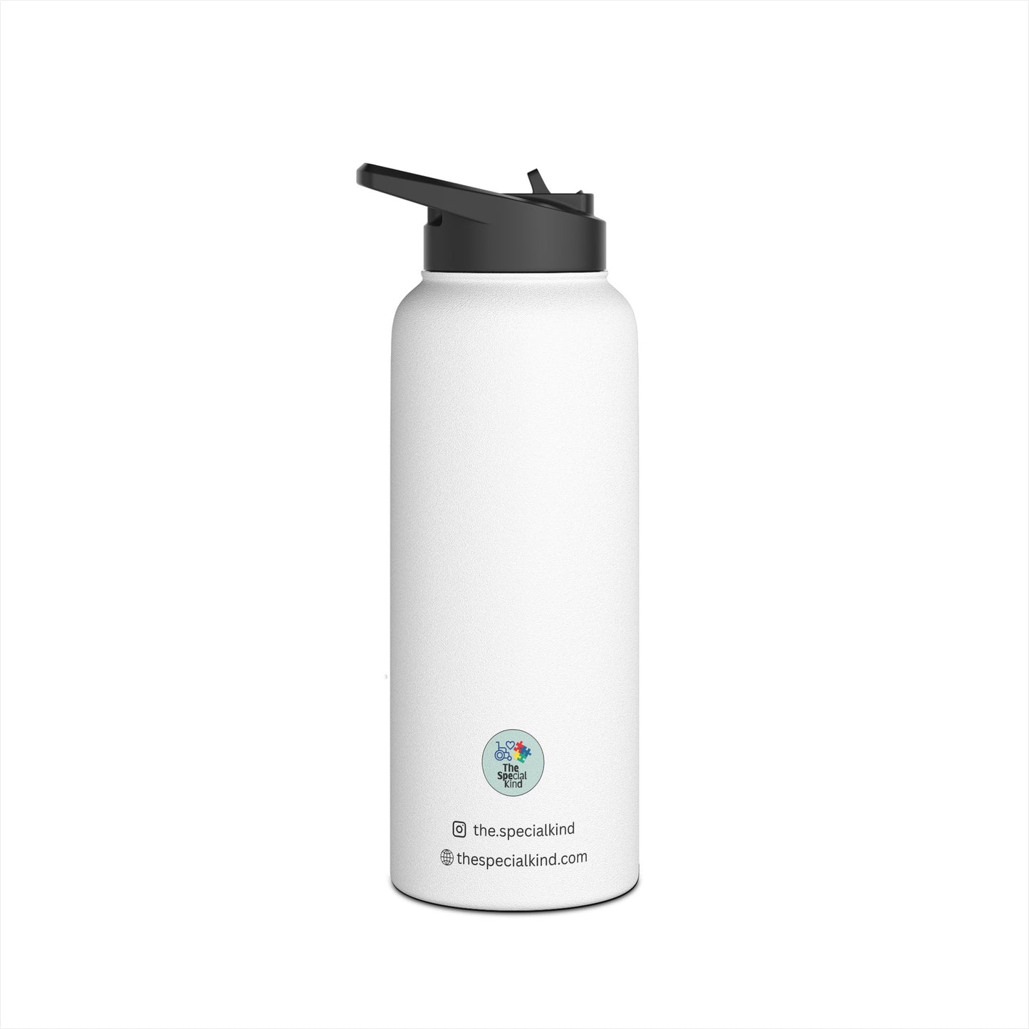 Wheelchair floral Stainless Steel Water Bottle