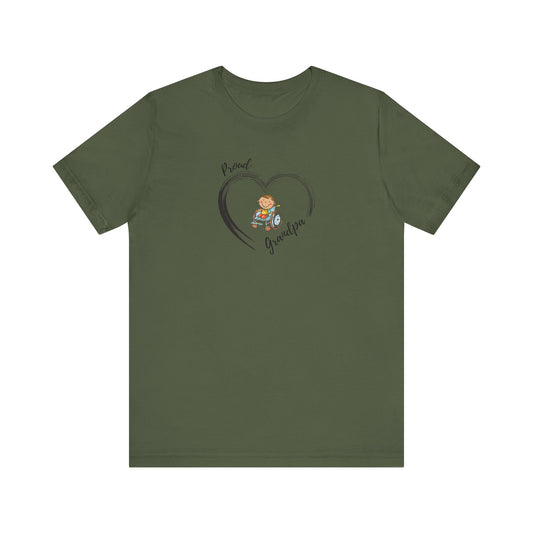 Proud Grandpa -BOY - Unisex Jersey Short Sleeve T-Shirt for Awareness and Celebration