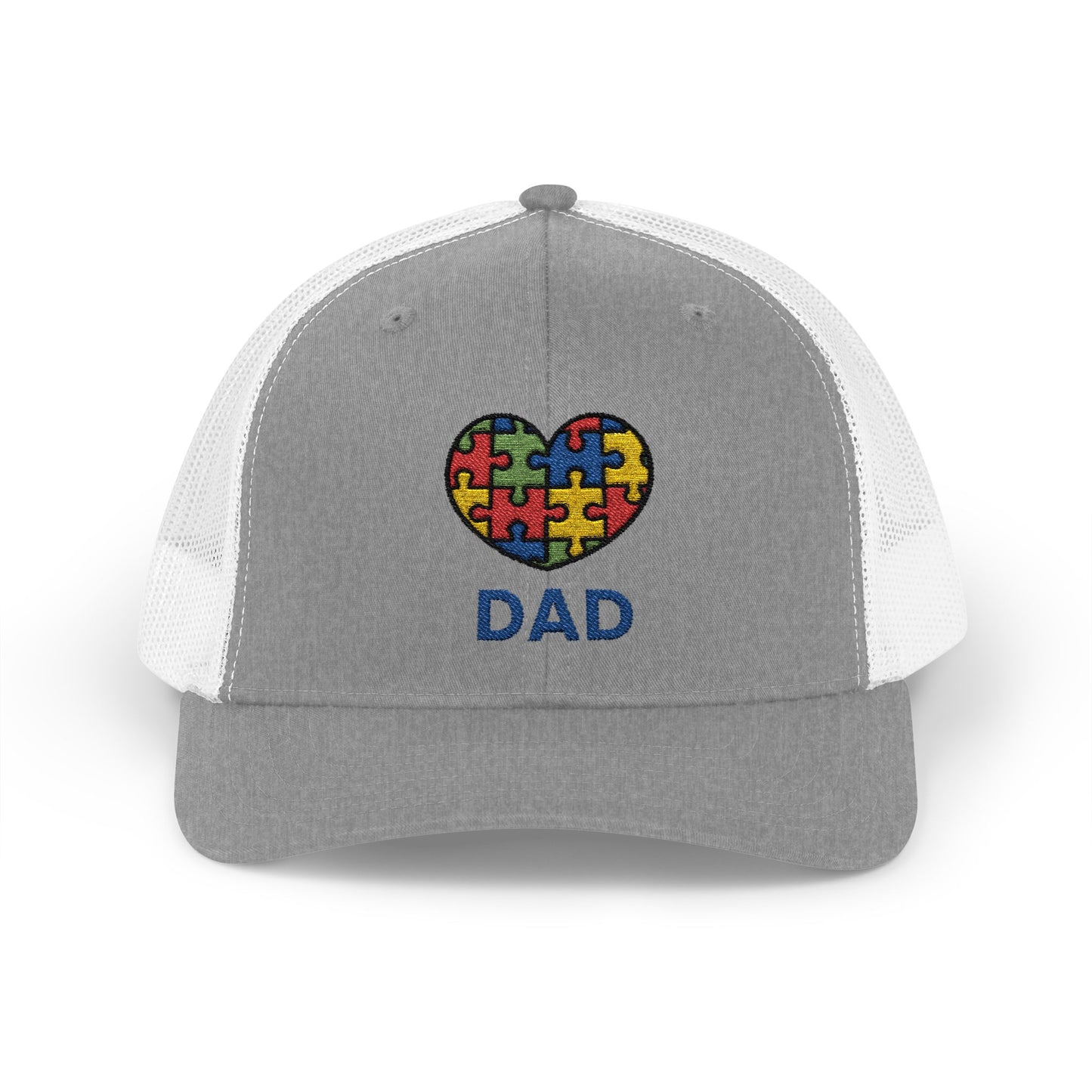 Autism DAD  Snapback Cap | Gift for Dads, Father's Day Hat, Supportive Headwear, Autism Awareness Cap, Casual Everyday Wear - 7 colors