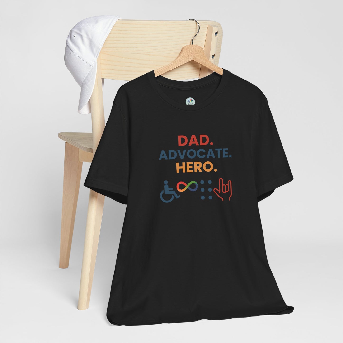 DAD.ADVOCATE.HERO T-shirt - Short Sleeve - Awareness and Celebration - 10 colors