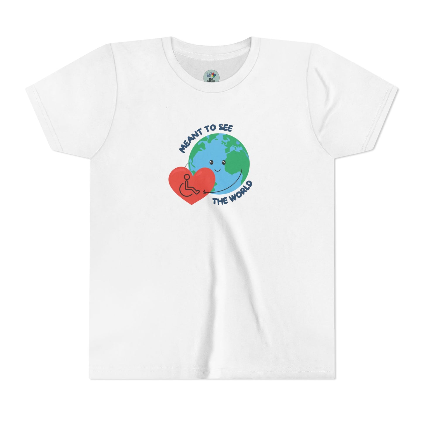 Meant to see the world wheelchair Kids Tee - 6 colors